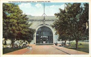 MD, Maryland ANNAPOLIS NAVAL ACADEMY~Dahlgreen Hall  BABY BUGGY c1920's Postcard