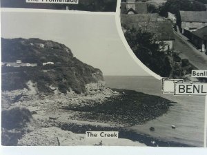 Benllech Multiview Vintage RP Postcard Promenade Cafe Beach Caravan Site Creek