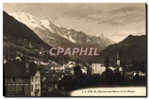 Old Postcard St Gervais les Bains and Miage