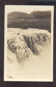 RPPC SHOSHONE FALLS IDAHO WATERFALL SNAKE RIVER OLD REAL PHOTO POSTCARD