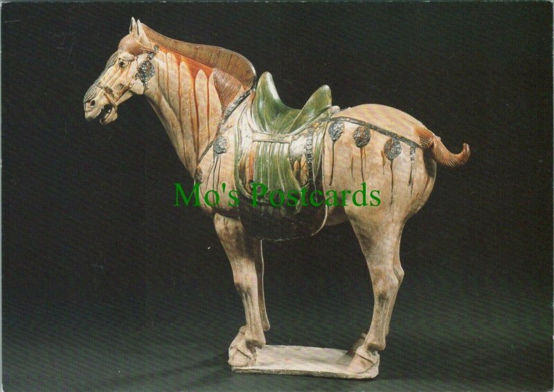 V & A Museum Postcard - Horse Tomb Figure, Tang Dynasty, China RR12692