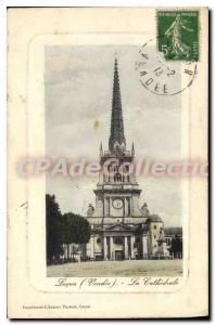 Postcard Old Luon (Vendee) The Cathedral