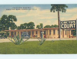 Unused Linen MOTEL SCENE Fort Myers Florida FL hk0870