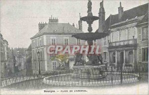 Old Postcard Bourges Place of the Arsenal