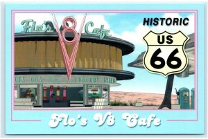 DISNEY'S CALIFORNIA ADVENTURE Route 66 FLO'S V8 CAFE Cars Land 4x6 Postcard 