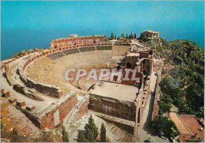 Postcard Modern Taormina Theater Greece