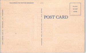 1940s Public High Schools Indianapolis Indiana Postcard