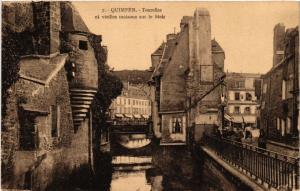 CPA QUIMPER - Tourelles et vieilles maisons sur le Steir (457402)