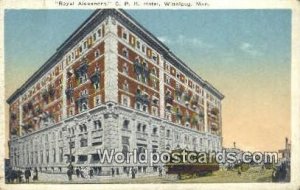 Royal Alexandra CPR Hotel Winnipeg, Manitoba Canada Unused 