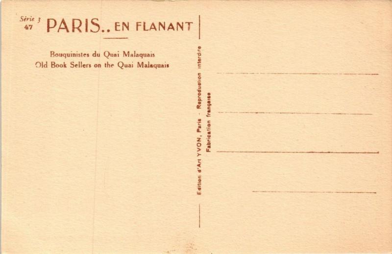 CPA AK PARIS métiers. Bouquiniste du Quai Malaquais (700930)