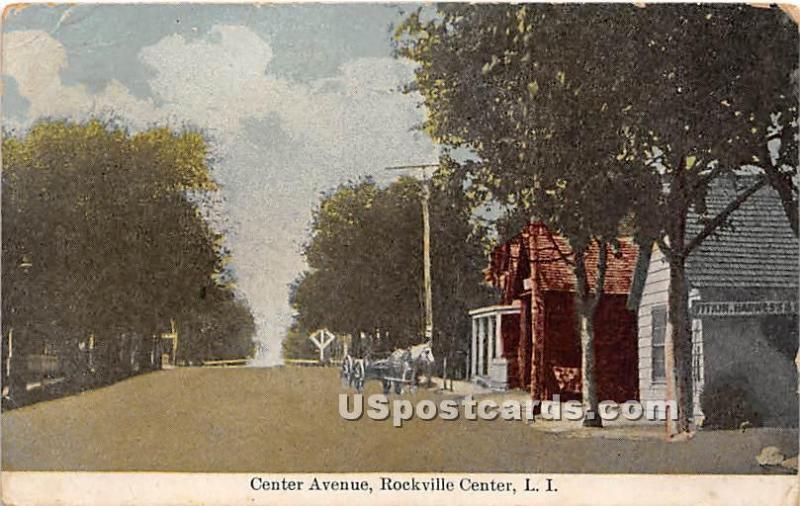 Center Avenue Rockville Centre, L.I. NY 1912 Missing Stamp