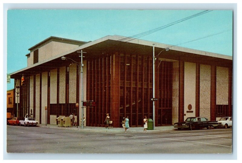 The New Greensboro Public Library In Downtown North California NC Postcard 