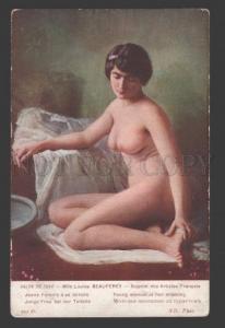 3107531 NUDE Woman at dressing by BEAUFEREY Vintage SALON PC