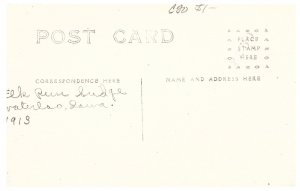 RPPC Postcard Elk Run Bridge Waterloo Iowa AZO c1918