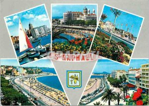Modern Postcard The French Riviera Saint Raphael (Var) Wearing the beach Boul...