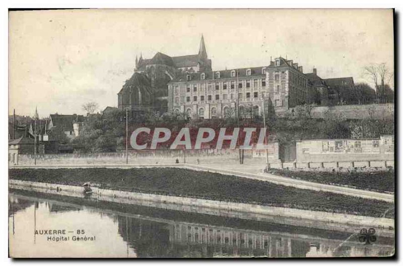 Old Postcard Auxerre Hospital Generale