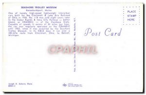 Postcard Modern Seashore Trolley Museum Kennebunkport Train