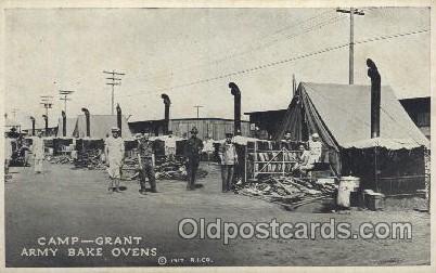 Camp-Grant Army Bake Ovens Military, WW I, World War I, Postcard Postcards  C...