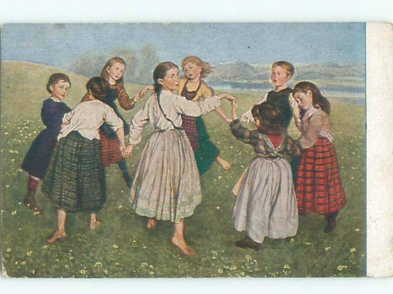 Divided-Back CHILDREN SCENE Great Postcard AA5104