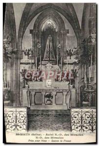 Postcard Old St Maur ND Altar Of Miracles