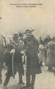 Belgium Royalty King Albert Awarding the Saber of Honor 23 December 1909 06.89