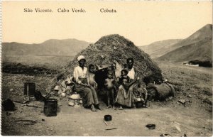 PC CPA CAPE VERDE / PORTUGAL, S. VICENTE, COBATA, Vintage Postcard (b21713)