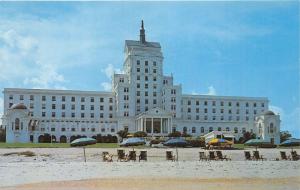 Myrtle Beach South Carolina~Ocean Forest Hotel~Beach Scene~1950s Postcard