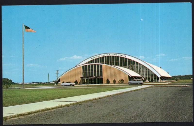 Maryland SALISBURY Wicomico Youth & Civic Center Completed in 1959 - Chrome