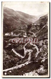 Old Postcard Mende Descent of the Causse de Sauveterre St Enimie