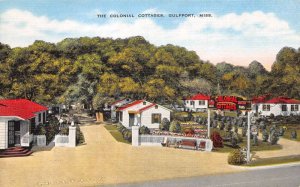 Gulfport Mississippi The Colonial Cottages Vintage Postcard AA57238 