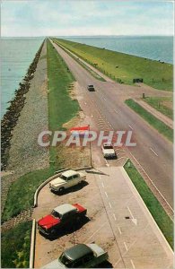 Modern Postcard Holland Friesland Afsluitdijk The dam