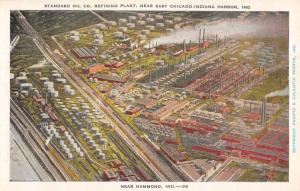 Hammond Indiana Standard Oil Refining Plant Antique Postcard K72603