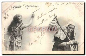 Old Postcard Fantaisie Year 1901 Esperance