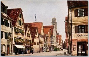 Dinkelsbuhl Seyringer - Strasse Germany Store Business District Postcard