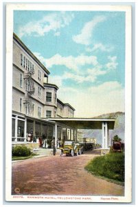 c1920 Mammoth Hotel Exterior Building Yellowstone Park Wyoming Vintage Postcard