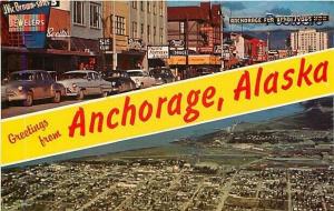 AK, Anchorage, Alaska, City View, Street Scene, Multi View, Mike Roberts C5338