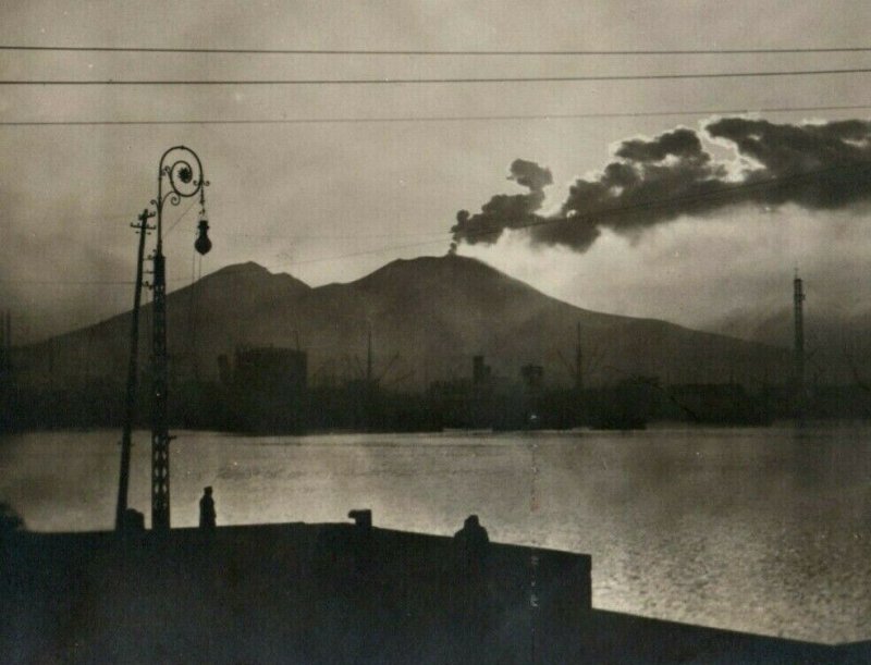 C.1920s Nepal Mt Vesuvius S.S. Columbia Norddeutscher Lloyd Real Photo RPPC P183 