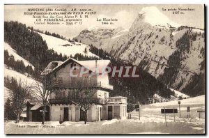 Postcard Old Morzine Hotel Pension Restaurant Du Round Point