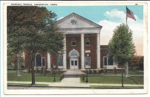 Greenwich, CT - Masonic Temple - 1930