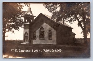 J94/ Royal Oak Maryland RPPC Postcard c1910 M.E. Church South 322