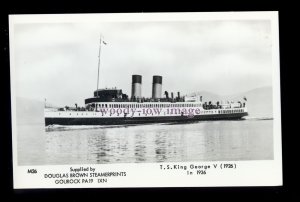 f1563 - Scottish Ferry - King George V , built 1926 - postcard