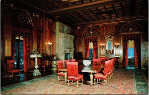 Dining Room Vanderbilt Mansion National Historic Site Hyde Park NY Postcard VTG  