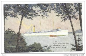 C.P.R. Great Lakes Steamer Keewatin in St.Mary´s River,Canada, 00-10s