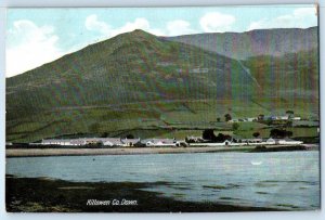 Ireland Postcard Killowen Co. Down View of Beach and Mountain 1910 Antique