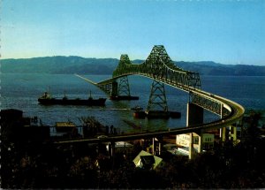 Oregon The Astoria Oregon Bridge Crossing The Columbia River On Highway 101 T...