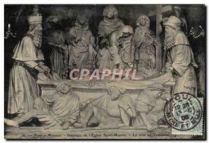 Mousson Pont - Interior of St. Martin & # 39Elglise The Entombment - Old Post...