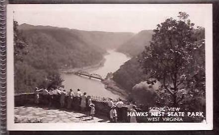 WV Hawks Nest State Park RPPC