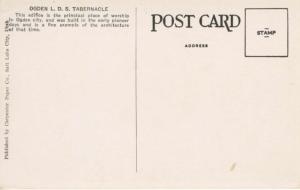 Mormon Tabernacle Ogden Utah UT Latter Day Saints LDS Unused Postcard E11