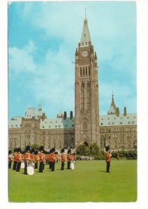 Changing The Guards, Ottawa, Ontario, Vintage 1963 Chrome Postcard