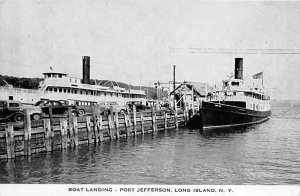 Unidentified Port Jefferson, Long Island NY USA Ferry Boat Ship 